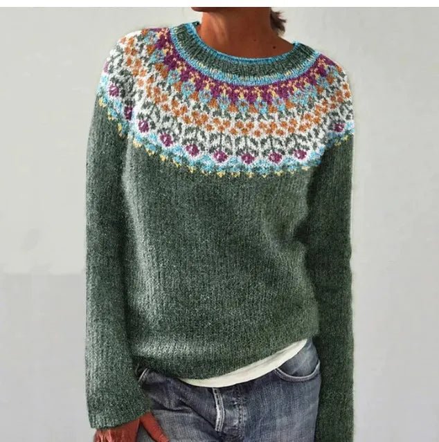 Camille | Striped Boat Neck Knitted Jumper