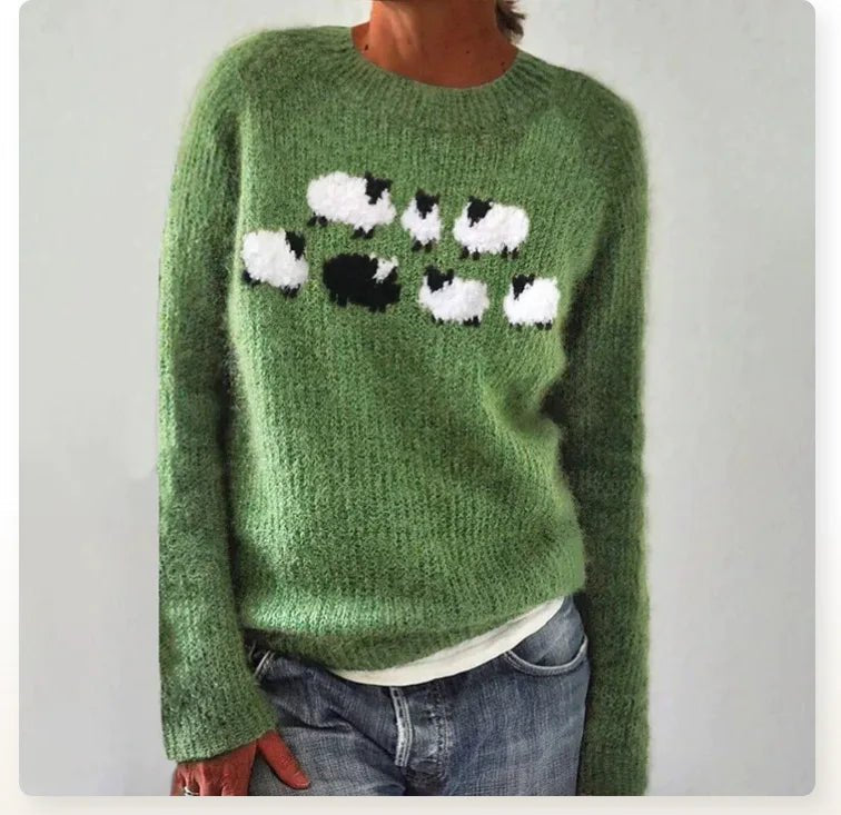 Camille | Striped Boat Neck Knitted Jumper