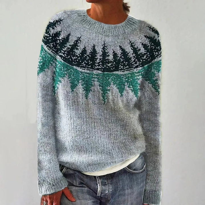 Camille | Striped Boat Neck Knitted Jumper