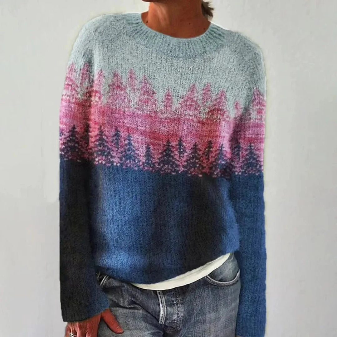 Camille | Striped Boat Neck Knitted Jumper