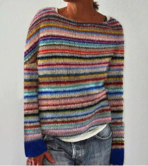 Charlotte | Fair Isle Yoke Boat Neck Jumper