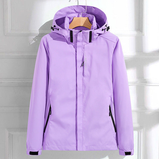 Elaine | Hooded Zip-Up Waterproof Rain Jacket