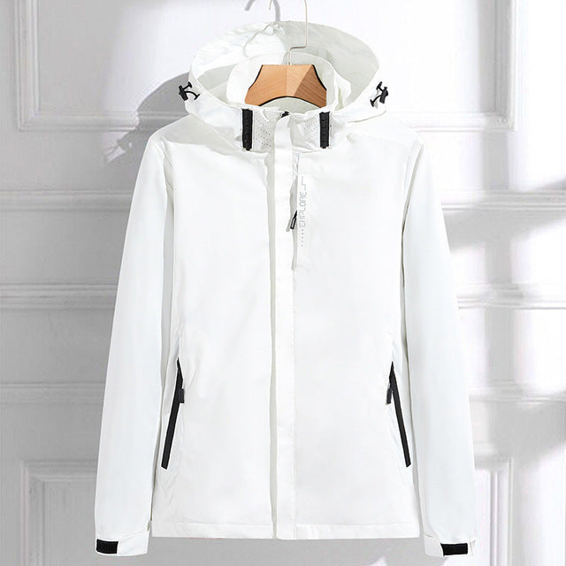 Elaine | Hooded Zip-Up Waterproof Rain Jacket