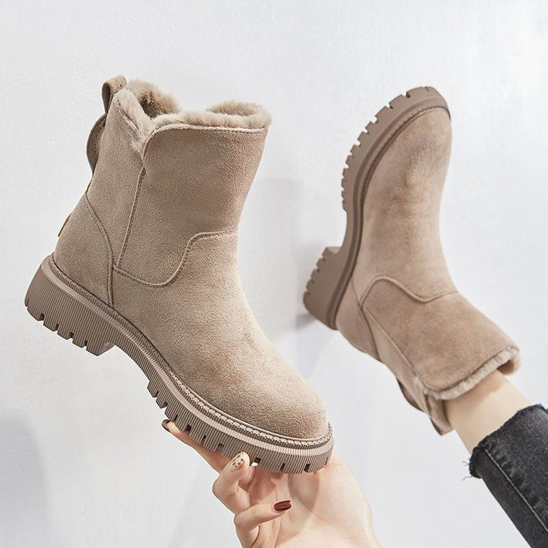 Gloria | Fleece-Lined Platform Ankle Boots