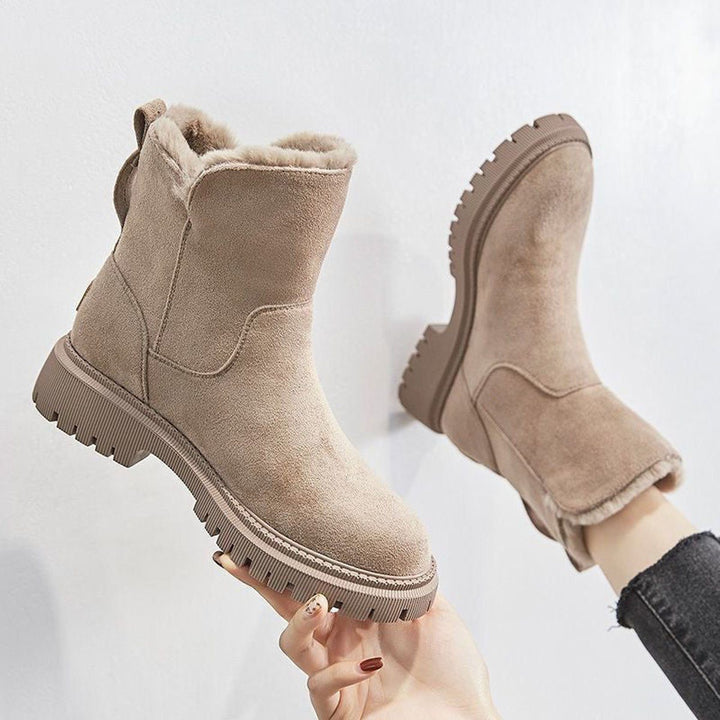 Gloria | Fleece-Lined Platform Ankle Boots
