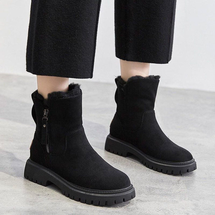 Gloria | Fleece-Lined Platform Ankle Boots