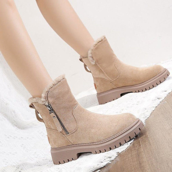 Gloria | Fleece-Lined Platform Ankle Boots