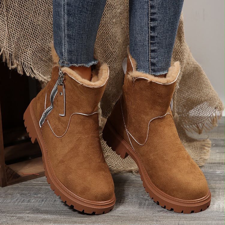 Gloria | Fleece-Lined Platform Ankle Boots