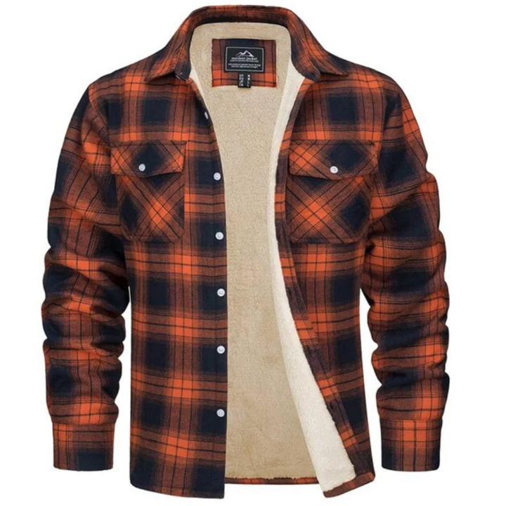 Hank | Sherpa Lined Checked Shirt Jacket