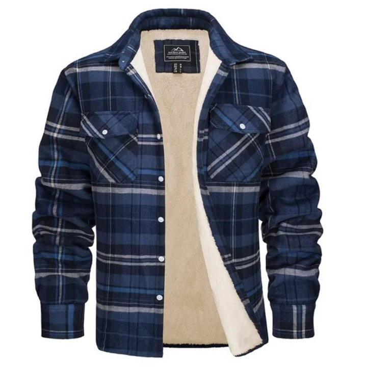 Hank | Sherpa Lined Checked Shirt Jacket