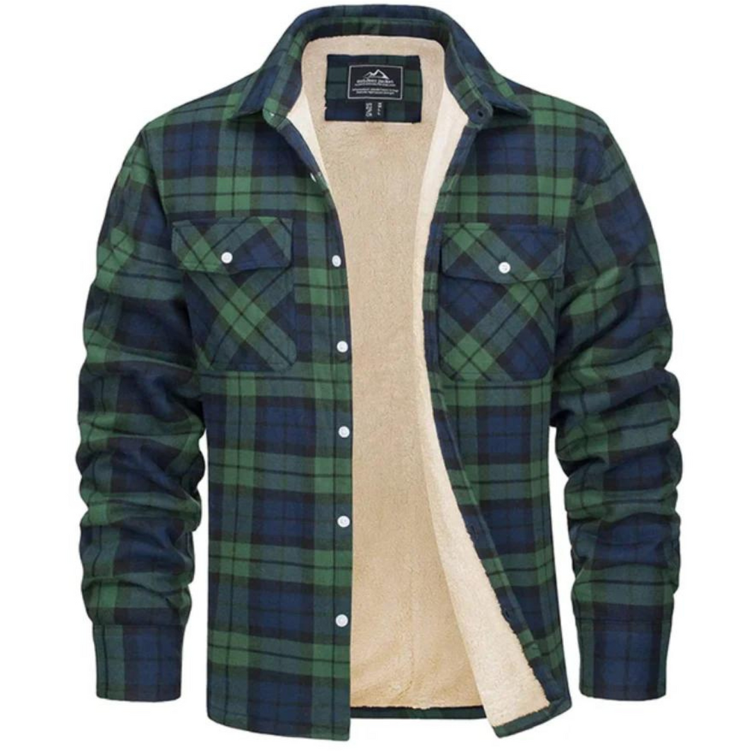 Hank | Sherpa Lined Checked Shirt Jacket