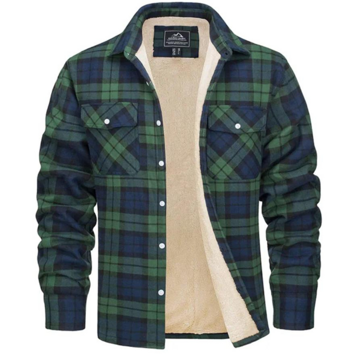 Hank | Sherpa Lined Checked Shirt Jacket