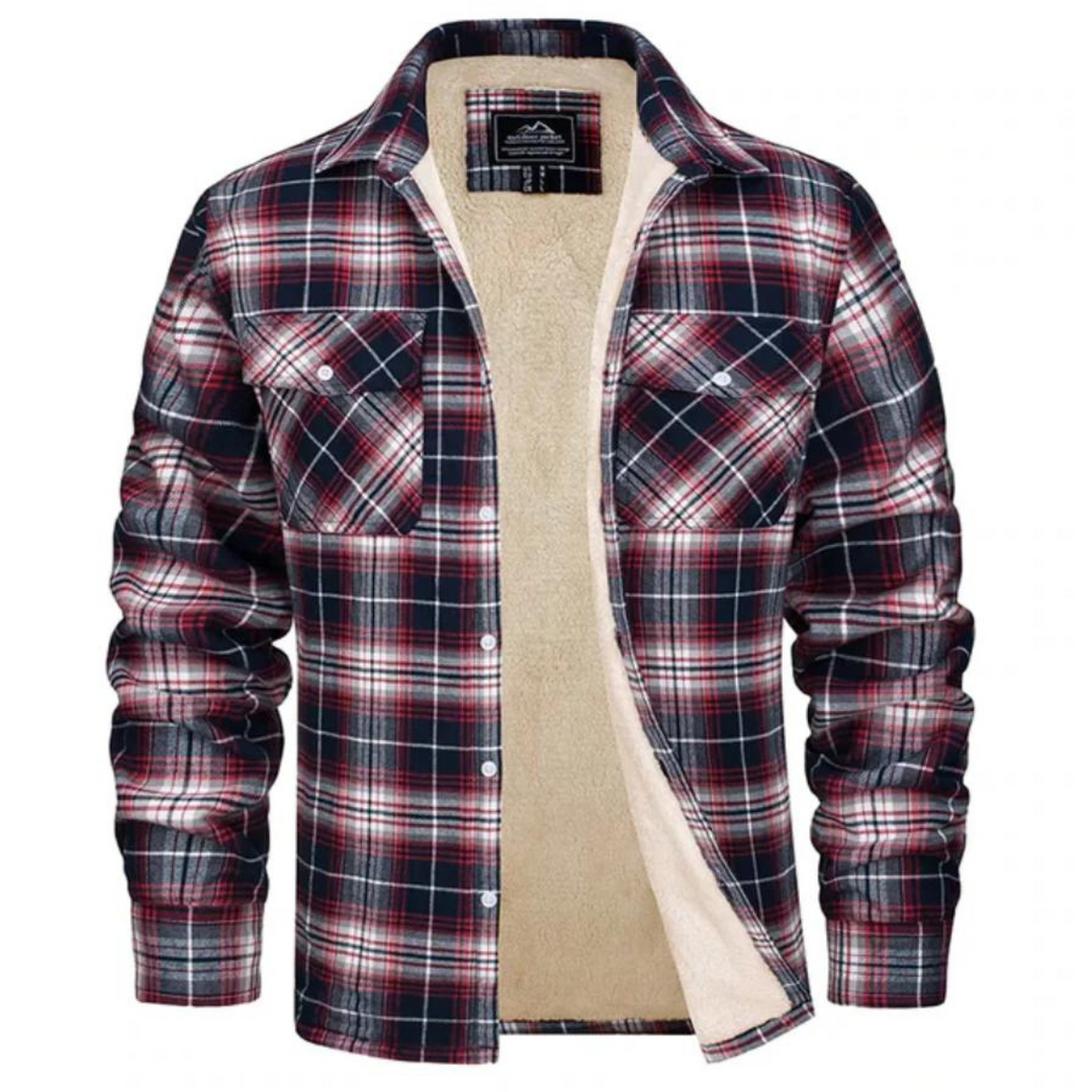Hank | Sherpa Lined Checked Shirt Jacket