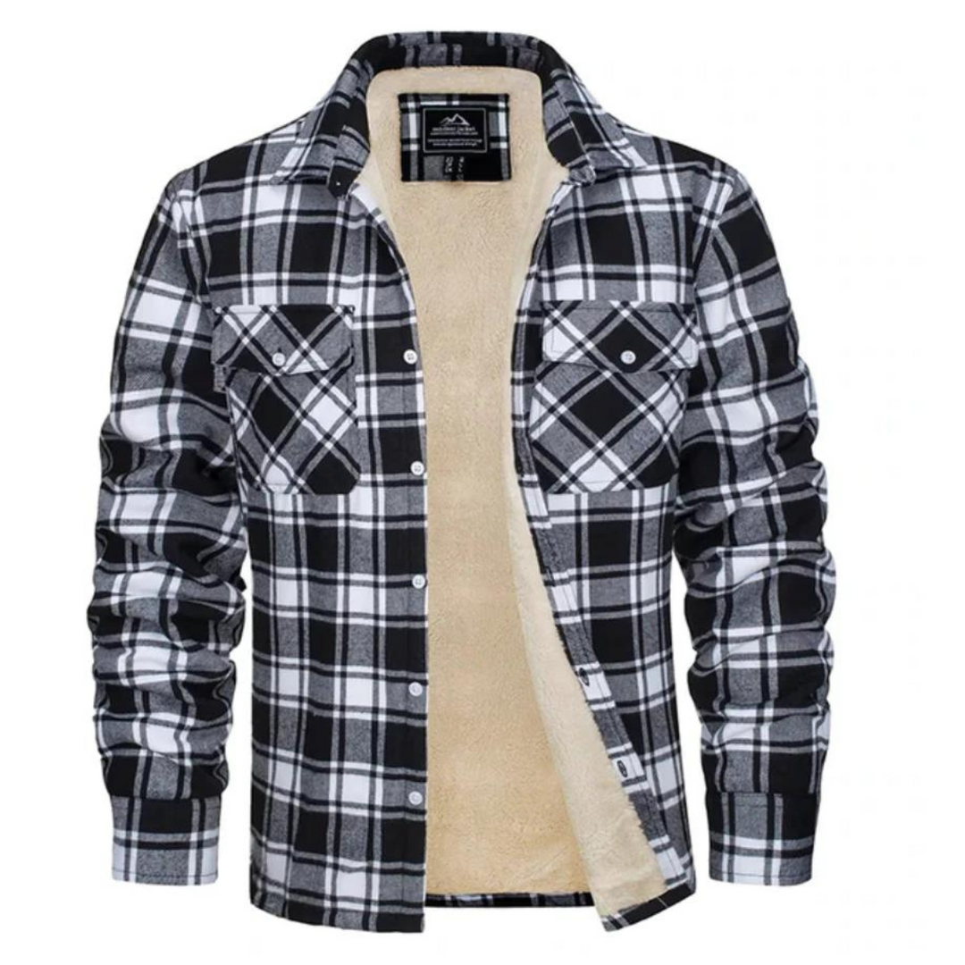 Hank | Sherpa Lined Checked Shirt Jacket