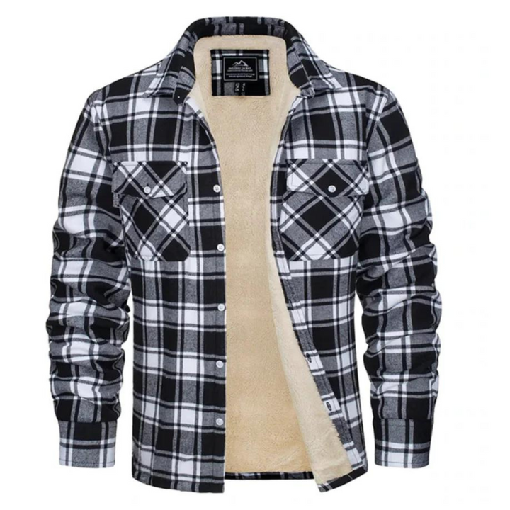 Hank | Sherpa Lined Checked Shirt Jacket
