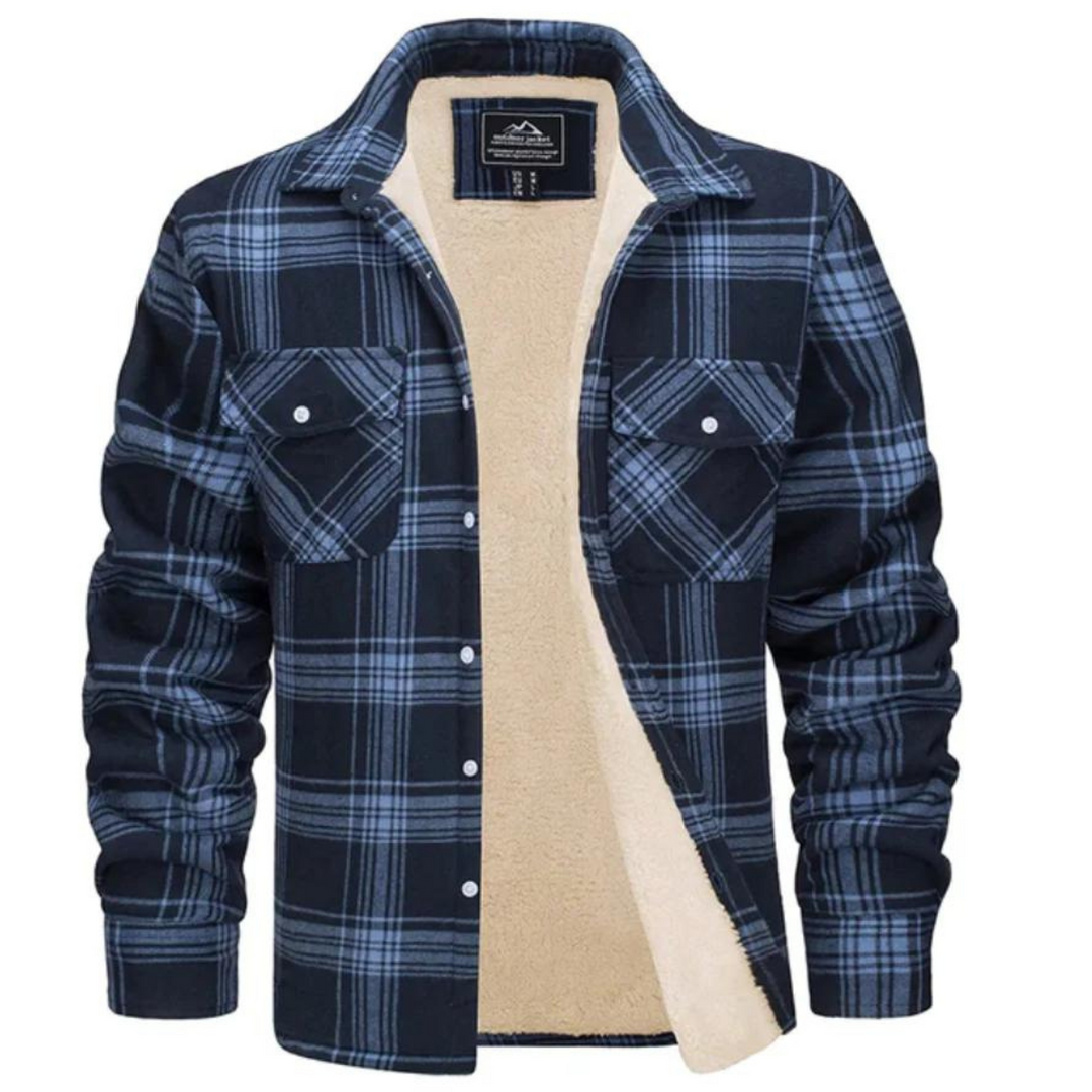 Hank | Sherpa Lined Checked Shirt Jacket