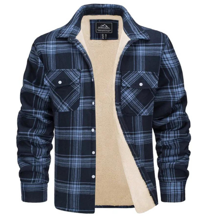 Hank | Sherpa Lined Checked Shirt Jacket