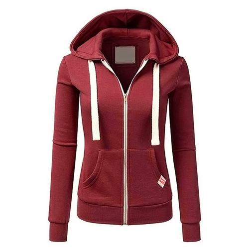 Hannah | Drawstring Hooded Zip-Up Sweatshirt