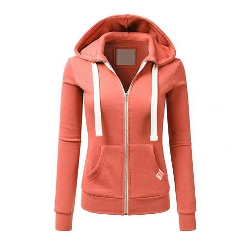 Hannah | Drawstring Hooded Zip-Up Sweatshirt
