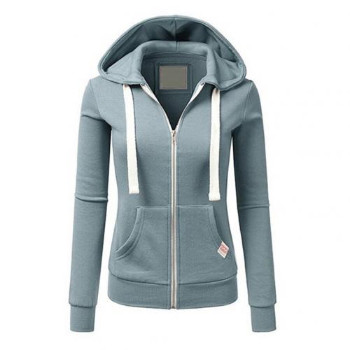 Hannah | Drawstring Hooded Zip-Up Sweatshirt