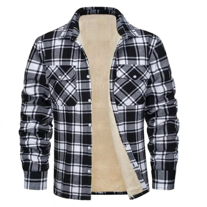 James | Sherpa Lined Checked Shirt Jacket