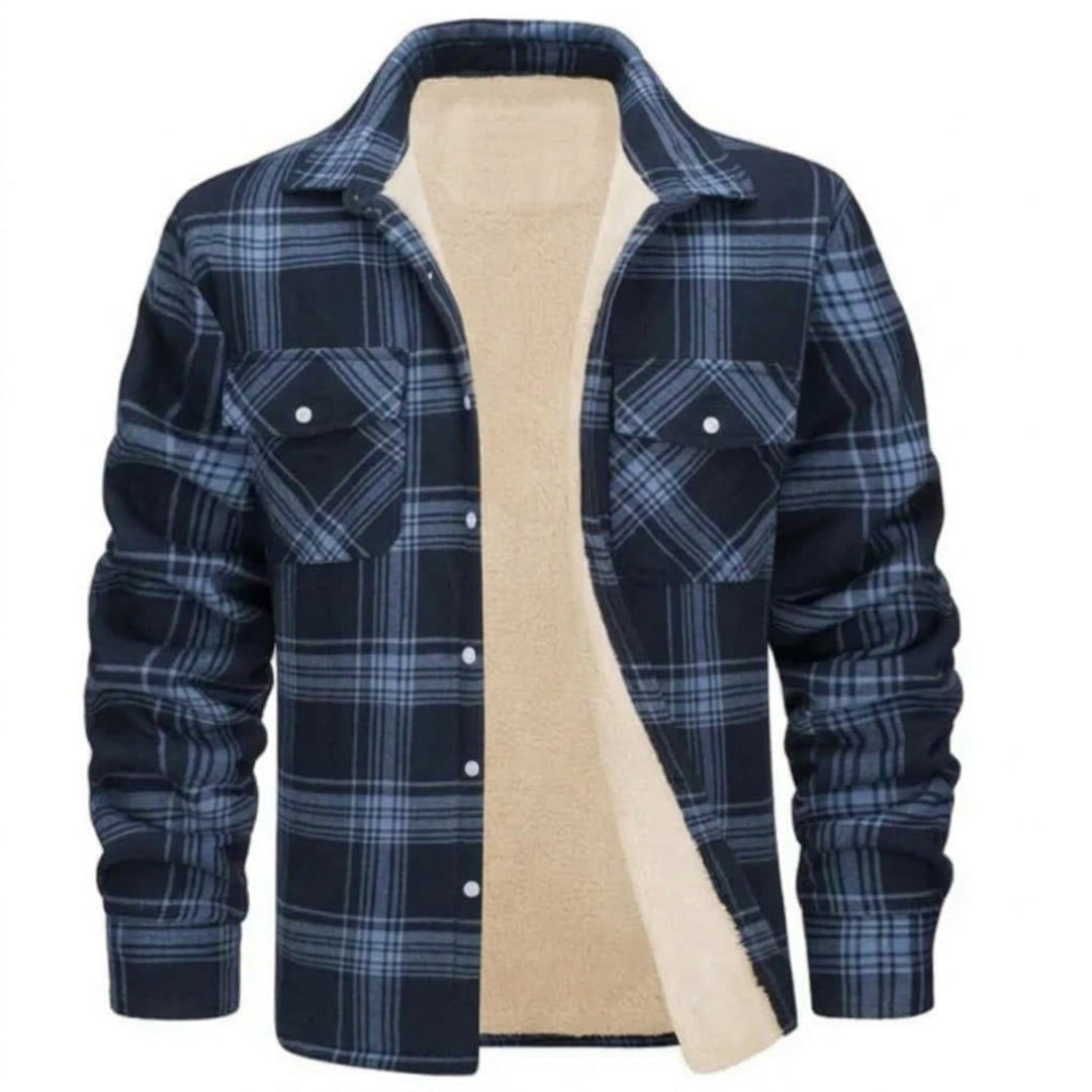 James | Sherpa Lined Checked Shirt Jacket
