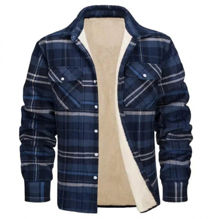 James | Sherpa Lined Checked Shirt Jacket