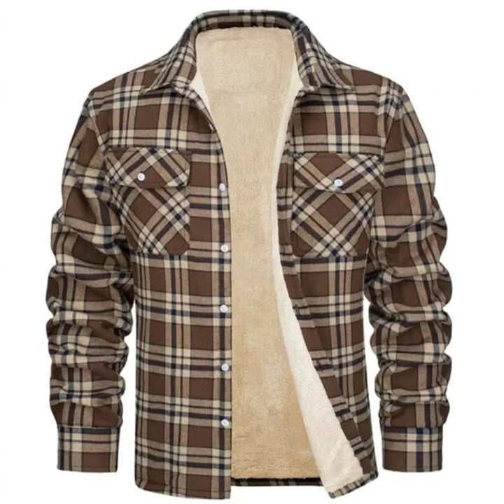 James | Sherpa Lined Checked Shirt Jacket