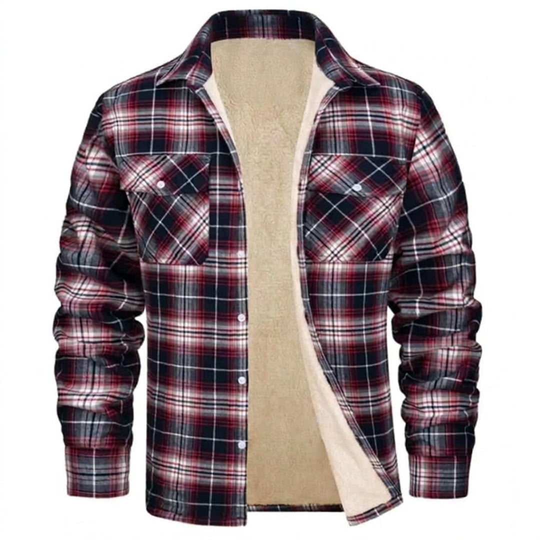 James | Sherpa Lined Checked Shirt Jacket