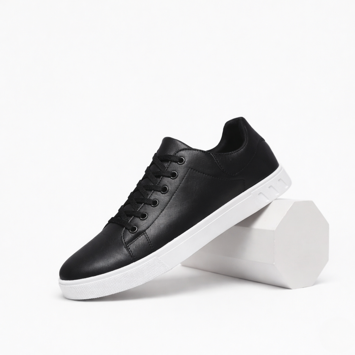 Jared | Textured Lace-Up Low-Top Trainers