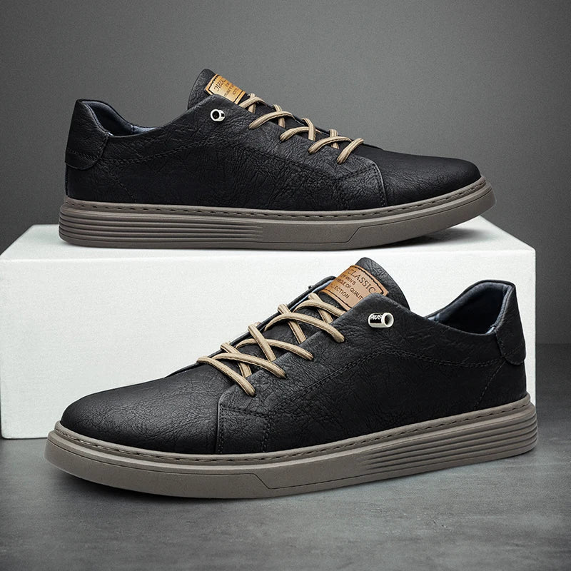 Jeffrey | Lace-Up Low-Top Casual Trainers