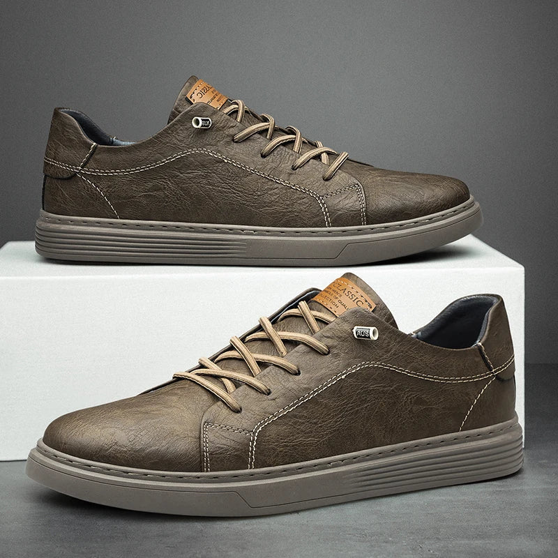 Jeffrey | Lace-Up Low-Top Casual Trainers