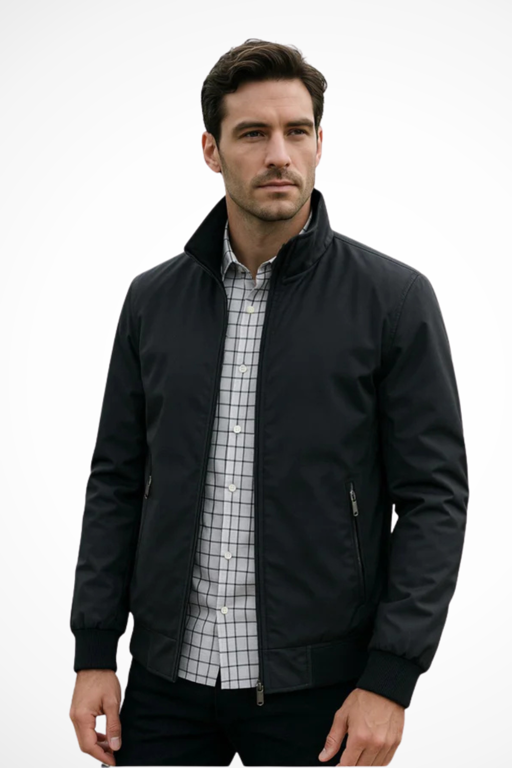 Jose | Stand Collar Zip-Up Bomber Jacket