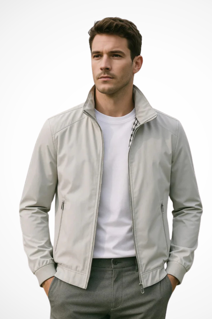 Jose | Stand Collar Zip-Up Bomber Jacket
