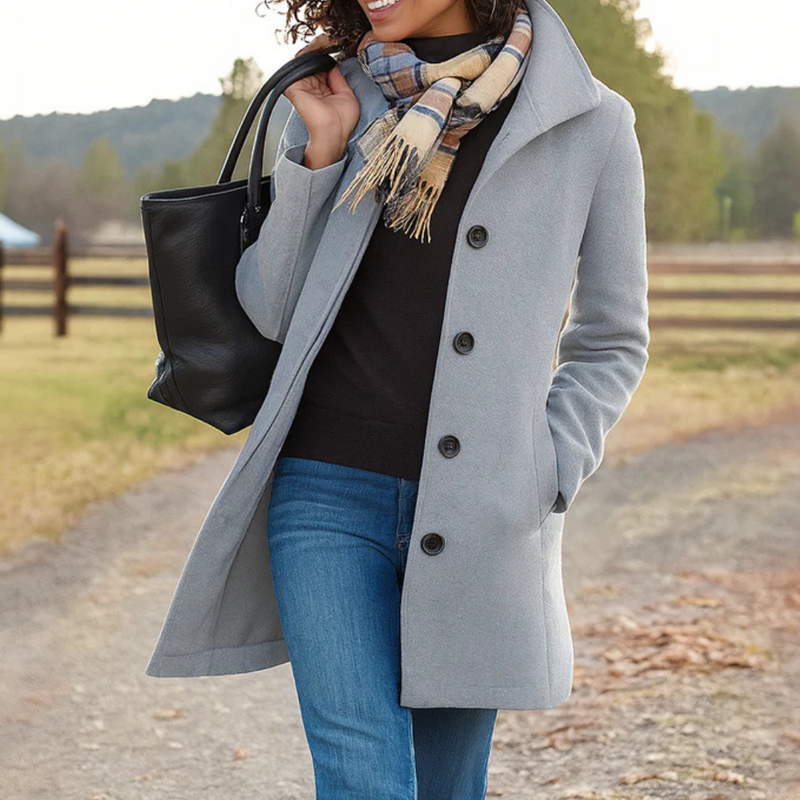 Karen | Hooded Button-Up Longline Coat