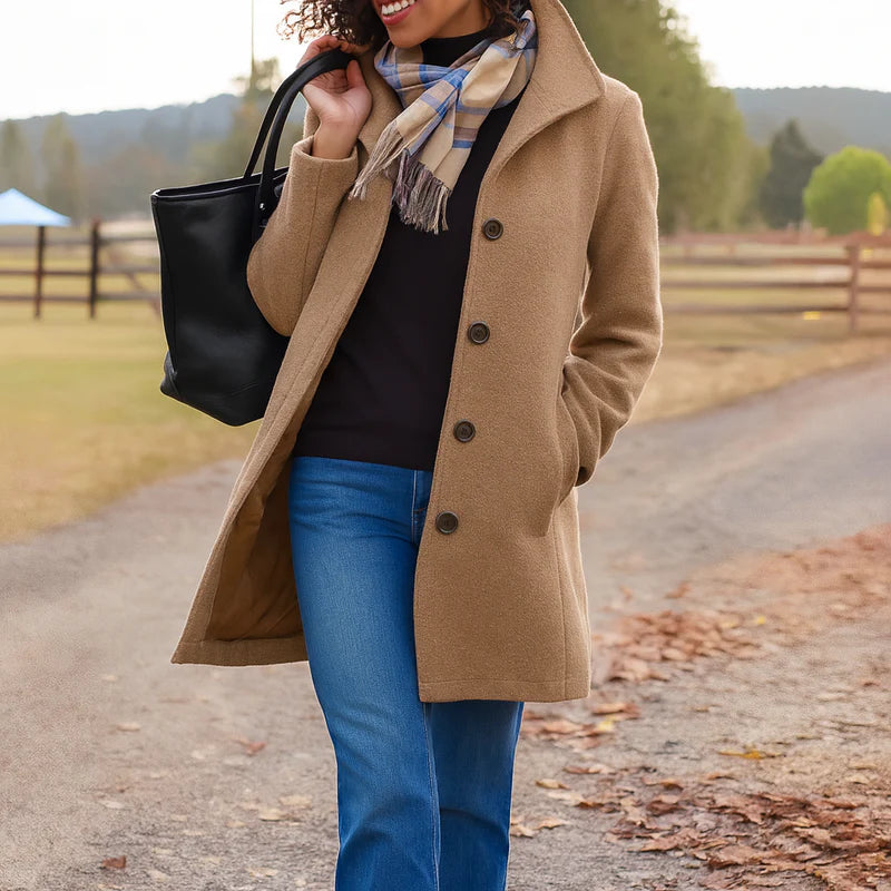 Karen | Hooded Button-Up Longline Coat