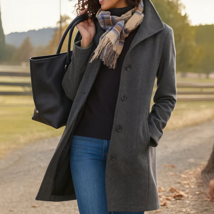 Karen | Hooded Button-Up Longline Coat