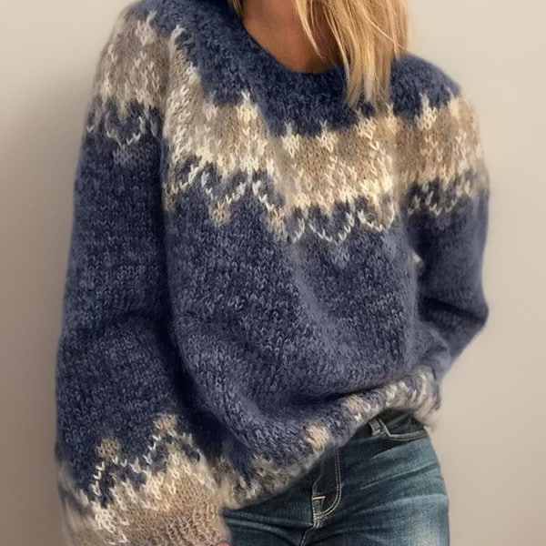 Kayla | Fair Isle Patterned Yoke Jumper