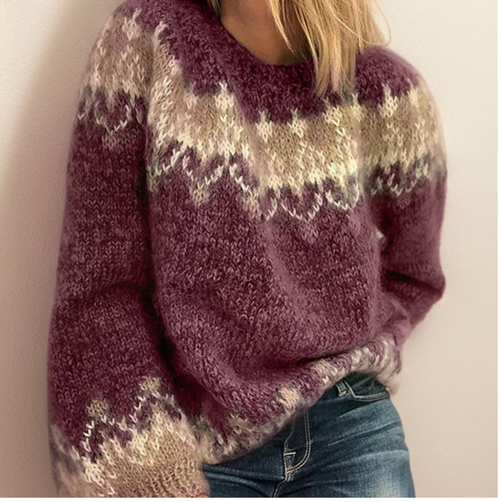 Kayla | Fair Isle Patterned Yoke Jumper