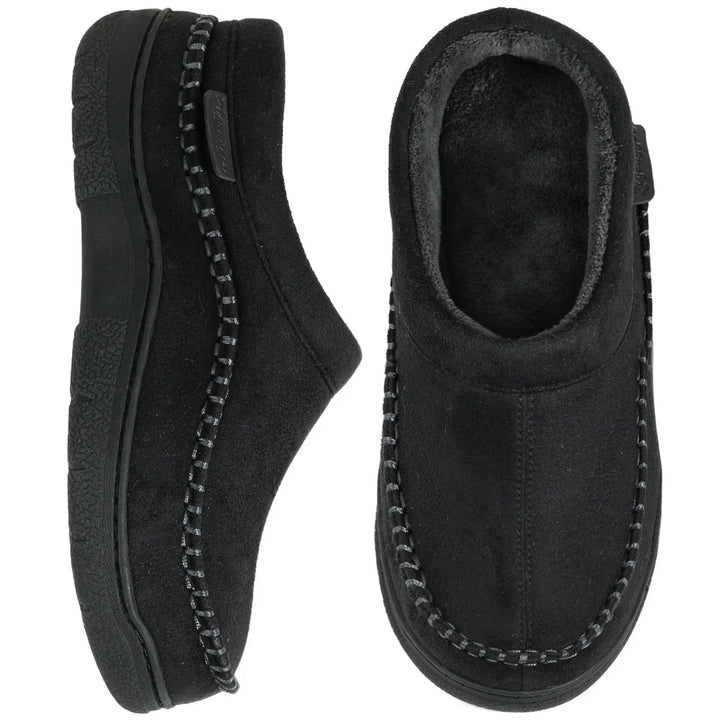 Kieran | Faux Suede Fleece Lined Clog Slippers