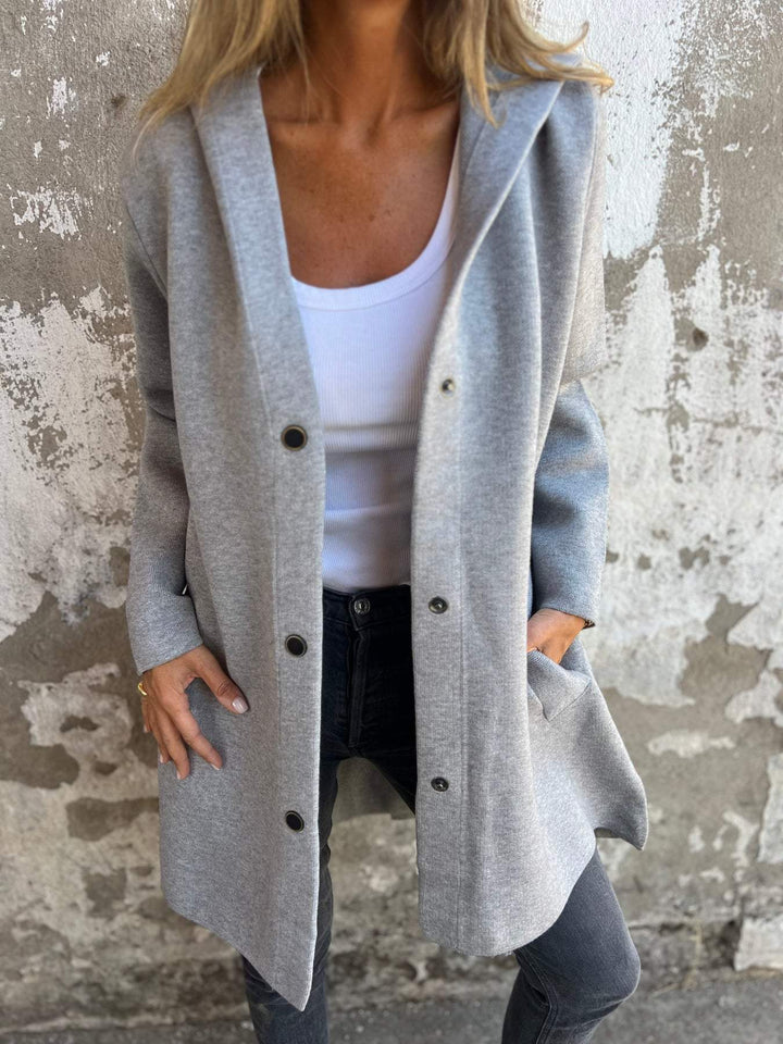 Kristin | Hooded Longline Knit Cardigan