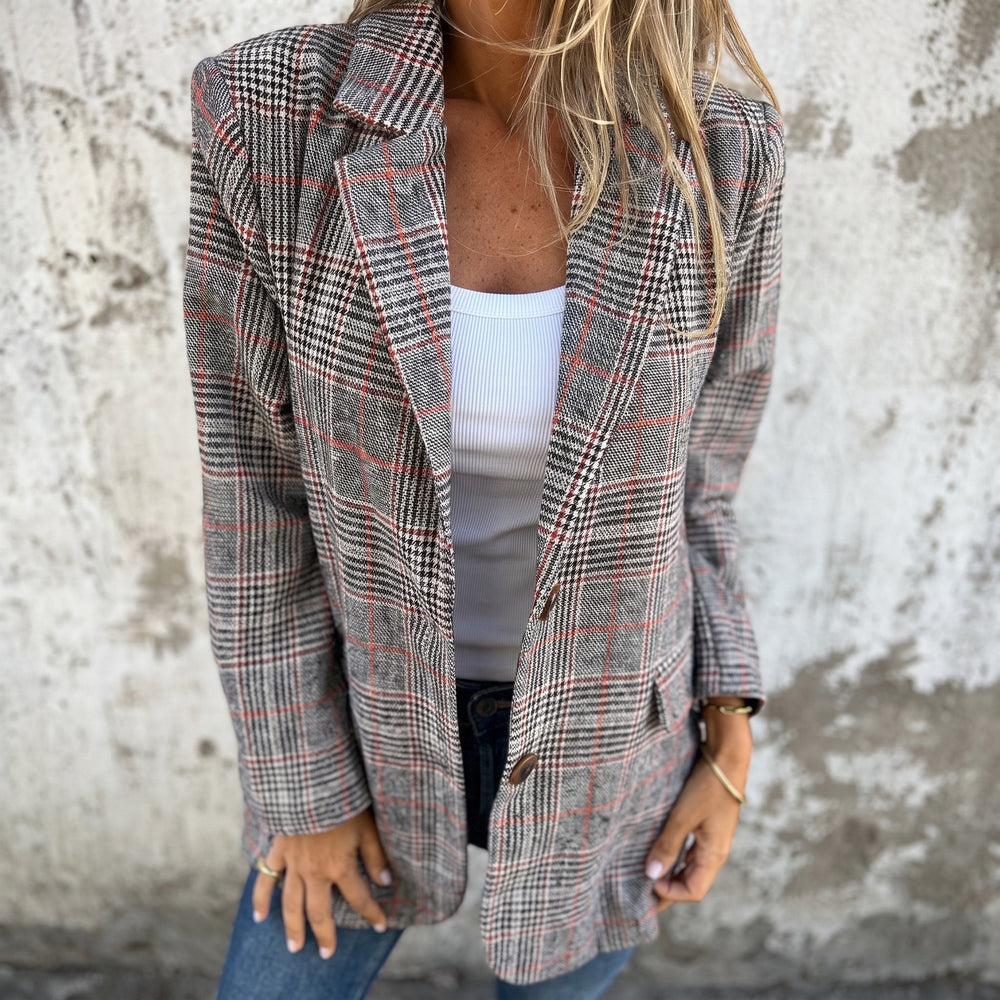 Lauren | Check Notch Lapel Tailored Blazer