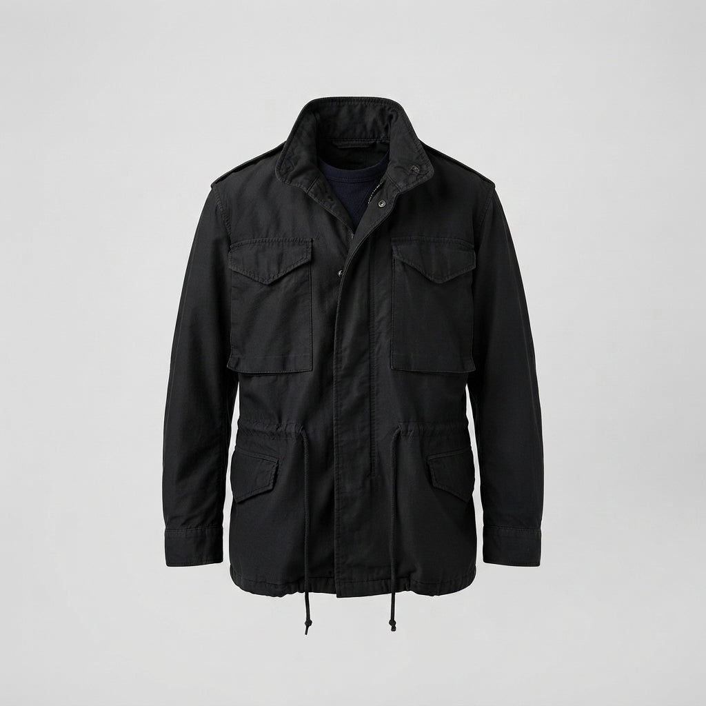 Marcus | Stand Collar Military Field Jacket