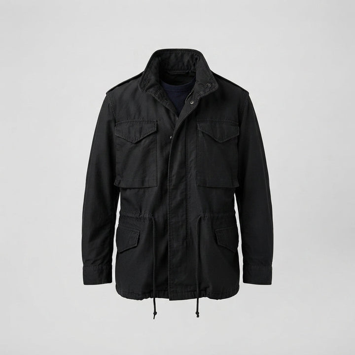 Marcus | Stand Collar Military Field Jacket