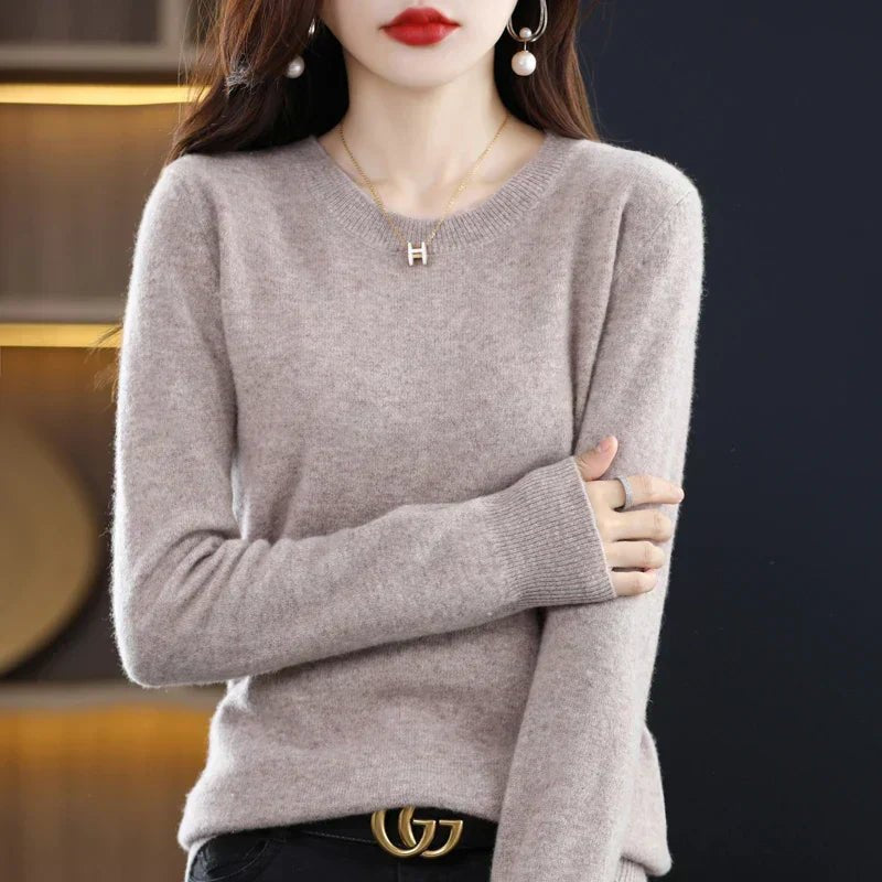 Marissa | Crew Neck Long Sleeve Knit Jumper