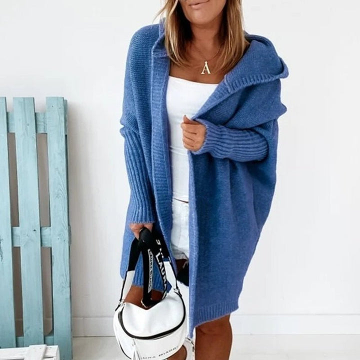 Melissa | Batwing Sleeve Hooded Longline Cardigan