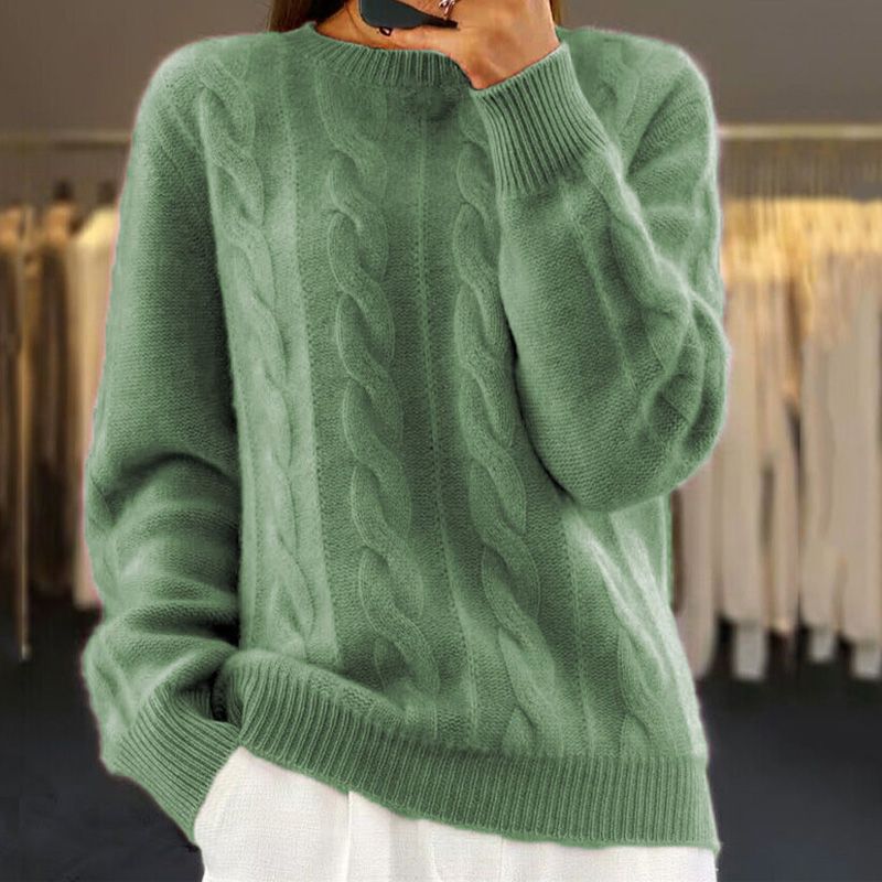 Orla | Cable Knit Crew Neck Jumper