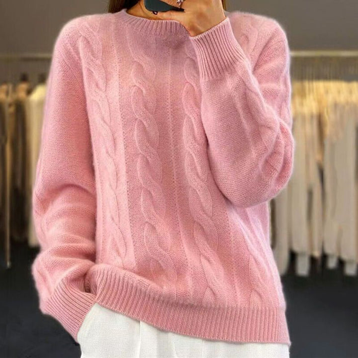 Orla | Cable Knit Crew Neck Jumper