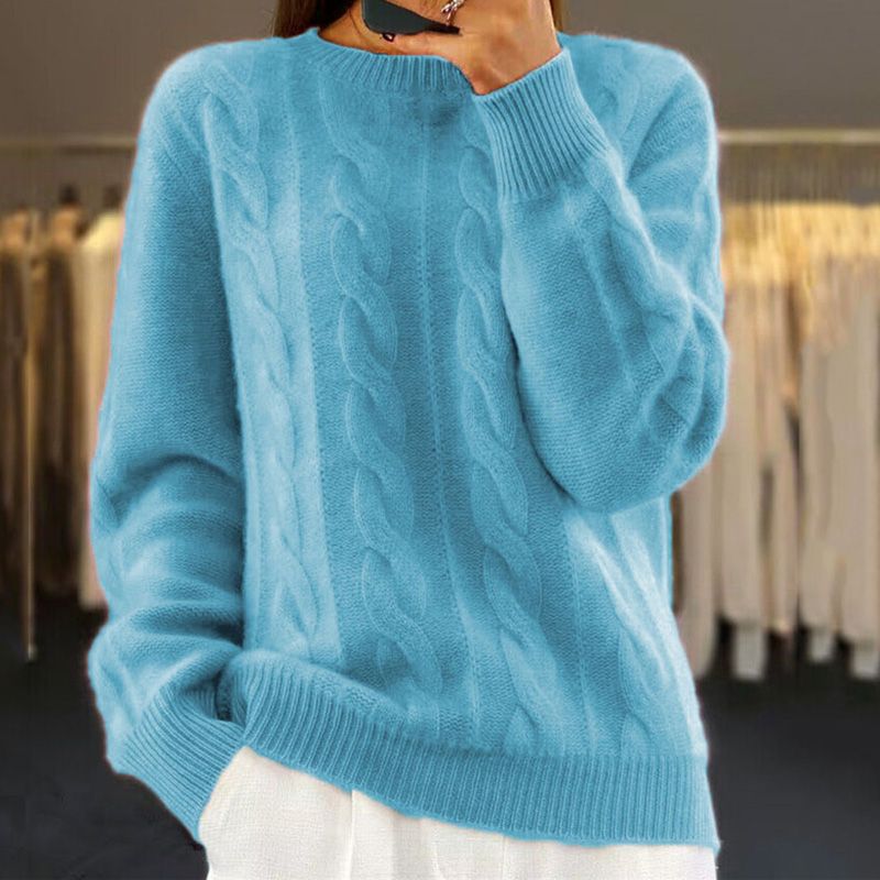 Orla | Cable Knit Crew Neck Jumper