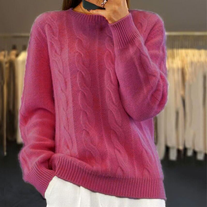 Orla | Cable Knit Crew Neck Jumper
